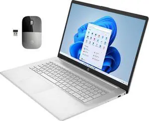 HP 17 Business&Home Notebook,FHD Display, Intel Core I5-1135G7 Upto 4.2GHz, 32GB RAM, 1TB NVMe SSD, HDMI, Card Reader, Backlit Keyboard,Wi-Fi, Bluetooth, Windows 11 Pro/HP Wirless Mouse Z3700