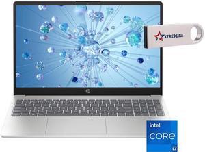 HP 15.6" Full HD Touchscreen Intel Iris Xe Graphics Intel 12th Core i7-1255U 16GB RAM 2TB SSD HDMI 1.4 USB-C 3.0 Bluetooth Wi-Fi Webcam Windows 11 Home Silver/XTREDURA USB FLASH DRIVE