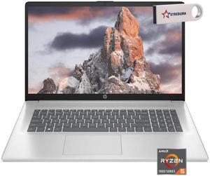 HP 17 Home & Business Laptop,17.3" FHD 1920 x 1080 , AMD Ryzen 5  7430U (Beat i7-1255U) 32GB RAM, 512GB SSD, Webcam, Bluetooth, Wi-Fi, Windows 11 Pro/XTREDURA FLASH Drive