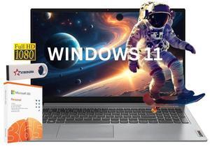 Lenovo IdeaPad 1i Business&Home Laptop, 15.6" FHD Touch Display, Intel Core i3-1215U Upto 4.1GHz, 8GB RAM, 512GB NVMe SSD, HDMI, Card Reader, Wi-Fi, Bluetooth, Windows 11 Home/Microsoft Office License
