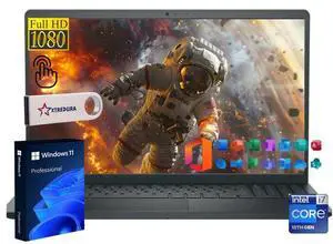 Dell Inspiron 3000 Home & Business Laptop Notebook ,15.6" FHD Touch Display,13th Gen Intel i7-1355U (Beat I5-1225U),12GB RAM,1TB SSD, Bluetooth, Wi-Fi, Windows 11 Pro/Microsoft Office License