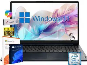 Lenovo Ideapad 1i 15.6" FHD Touchscreen Business&Home Laptop, 13th Intel Core i5-1334U Upto 4.6GHz, 8GB RAM, 1TB PCle SSD, Windows 11 Pro, Lifetime Microsoft Office License, Blue