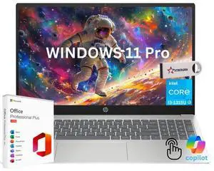 HP 15.6 HD Touchscreen Business&Home  Laptop - with Microsoft Office Lifetime License,13th Generation Intel core i3-1315U 6-Core Processor 8GB RAM, 256 GB PCIe SSD Windows 11 Home/Xtredura Flash Drive