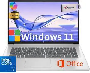 HP 17 AI PC Laptop 17.3" FHD IPS Display Intel Core 5 120U (Beat i5-1335U) Up to 5 Ghz 10 Core,24GB ,1TB SSD,Life Time Office Windows 11 Home/ Flash Drive HP 17 AI PC Laptop 17.3" FHD IPS Display Intel Core 5 120U (Beat i5-1335U) Up to 5 Ghz 10 Core,24GB ,1TB SSD,Life Time Office Windows 11 Home/ Flash Drive