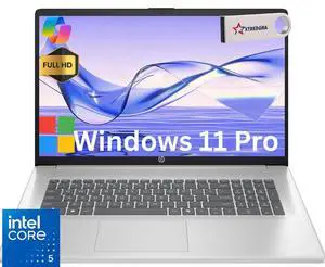 HP 17 Business AI PC Laptop 17.3" FHD IPS Display Intel Core 5 120U (Beat i5-1335U) Up to 5 Ghz 10 Core,32GB ,512GB SSD,Windows 11 Pro/ Flash Drive HP 17 Business AI PC Laptop 17.3" FHD IPS Display Intel Core 5 120U (Beat i5-1335U) Up to 5 Ghz 10 Core,32GB ,512GB SSD,Windows 11 Pro/ Flash Drive