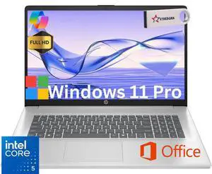 HP 17 Business AI PC Laptop 17.3" FHD IPS Display Intel Core 5 120U (Beat i5-1335U) Up to 5 Ghz 10 Core,24GB ,512GB SSD,Life Time Office Windows 11 Pro/ Flash Drive HP 17 Business AI PC Laptop 17.3" FHD IPS Display Intel Core 5 120U (Beat i5-1335U) Up to 5 Ghz 10 Core,24GB ,512GB SSD,Life Time Office Windows 11 Pro/ Flash Drive