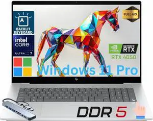 HP 17 Business AI PC Laptop 17.3" FHD Touch IPS Display Intel Ultra 7 256V (Beats i7-13620H) NVIDIA GeForce RTX 4050, 16GB DDR5, 1TB SSD, Wi-Fi 7 Win11 Pro/ Hub HP 17 Business AI PC Laptop 17.3" FHD Touch IPS Display Intel Ultra 7 256V (Beats i7-13620H) NVIDIA GeForce RTX 4050, 16GB DDR5, 1TB SSD, Wi-Fi 7 Win11 Pro/ Hub