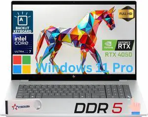 HP OmniBook X(Envy Next Brand) 17 AI PC Laptop 17.3" FHD Touch Intel Ultra 7 256V (Beats i7-13620H) NVIDIA GeForce RTX 4050, 16GB DDR5, 512GB SSD, Wi-Fi 7 Win11 Pro/Flash Drive HP OmniBook X(Envy Next Brand) 17 AI PC Laptop 17.3" FHD Touch Intel Ultra 7 256V (Beats i7-13620H) NVIDIA GeForce RTX 4050, 16GB DDR5, 512GB SSD, Wi-Fi 7 Win11 Pro/Flash Drive
