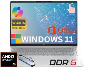 HP 16 Business AI PC Laptop 16" FHD+ Touch Display,AMD Ryzen5 40 Up to 4.3GHz 4 Core, 8GB DDR5, 256GB SSD, Wi-Fi,Lifetime Office,Windows 11 Home/ Hub HP 16 Business AI PC Laptop 16" FHD+ Touch Display,AMD Ryzen5 40 Up to 4.3GHz 4 Core, 8GB DDR5, 256GB SSD, Wi-Fi,Lifetime Office,Windows 11 Home/ Hub