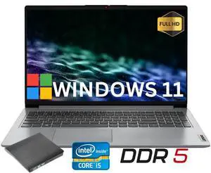 Lenovo Ideapad Slim 3i 15.6" Full HD Business&Home Laptop, 13th Intel Core i5-1335U Upto 4.6GHz, 16GB DDR5 RAM, 512GB PCle SSD, Windows 11 Home, Grey/DVD Lenovo Ideapad Slim 3i 15.6" Full HD Business&Home Laptop, 13th Intel Core i5-1335U Upto 4.6GHz, 16GB DDR5 RAM, 512GB PCle SSD, Windows 11 Home, Grey/DVD