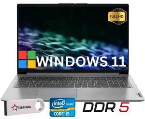 Lenovo Ideapad Slim 3i 15.6" Full HD Business&Home Laptop, 13th Intel Core i5-1335U Upto 4.6GHz, 16GB DDR5 RAM, 1TB PCle SSD, Windows 11 Home, Grey/Flash Drive Lenovo Ideapad Slim 3i 15.6" Full HD Business&Home Laptop, 13th Intel Core i5-1335U Upto 4.6GHz, 16GB DDR5 RAM, 1TB PCle SSD, Windows 11 Home, Grey/Flash Drive