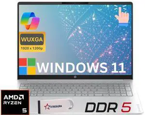 HP 16 Business AI PC Laptop 16" FHD+ Touch Display,AMD RYZEN 5 40 Up to 4.3GHz 4 Core, 8GB DDR5, 512GB SSD, Wi-Fi ,Windows 11 Home/ Flash Drive HP 16 Business AI PC Laptop 16" FHD+ Touch Display,AMD RYZEN 5 40 Up to 4.3GHz 4 Core, 8GB DDR5, 512GB SSD, Wi-Fi ,Windows 11 Home/ Flash Drive