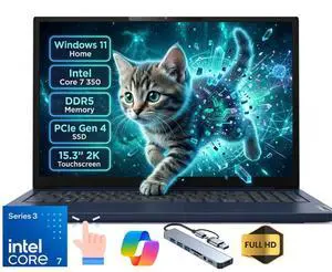 Lenovo Ideapad Slim 3i 15.3" Full HD Touch 120Hz Business&Home Laptop, Intel Core 7 350 Beat I7-13620H, 16GB DDR5 RAM, 512GB PCle SSD, Windows 11 Home, Blue/HUB Lenovo Ideapad Slim 3i 15.3" Full HD Touch 120Hz Business&Home Laptop, Intel Core 7 350 Beat I7-13620H, 16GB DDR5 RAM, 512GB PCle SSD, Windows 11 Home, Blue/HUB