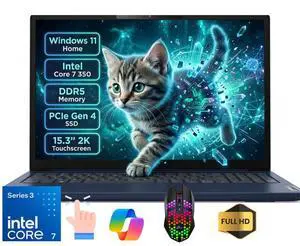 Lenovo Ideapad Slim 3i 15.3" Full HD Touch 120Hz Business&Home Laptop, Intel Core 7 350 Beat I7-13620H, 24GB DDR5 RAM, 256GB PCle SSD, Windows 11 Home, Blue/LED Mouse Lenovo Ideapad Slim 3i 15.3" Full HD Touch 120Hz Business&Home Laptop, Intel Core 7 350 Beat I7-13620H, 24GB DDR5 RAM, 256GB PCle SSD, Windows 11 Home, Blue/LED Mouse