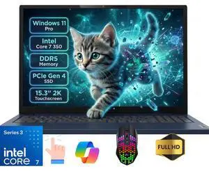 Lenovo Ideapad Slim 3i 15.3" Full HD Touch 120Hz Business&Home Laptop, Intel Core 7 350 Beat I7-13620H, 24GB DDR5 RAM, 512GB PCle SSD, Windows 11 Pro, Blue/LED Mouse Lenovo Ideapad Slim 3i 15.3" Full HD Touch 120Hz Business&Home Laptop, Intel Core 7 350 Beat I7-13620H, 24GB DDR5 RAM, 512GB PCle SSD, Windows 11 Pro, Blue/LED Mouse