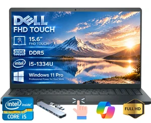 DELL 15.6" Full HD Touchscreen Laptop,13th Gen Intel Core i5-1334U,32GB DDR5 RAM,1TB SSD,Windows 11 Pro/HUB DELL 15.6" Full HD Touchscreen Laptop,13th Gen Intel Core i5-1334U,32GB DDR5 RAM,1TB SSD,Windows 11 Pro/HUB