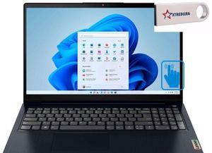 Lenovo IdeaPad 1i Business&Home Laptop, 15.6" FHD Touch Display, Intel Core i3-1215U Upto 4.1GHz, 16GB RAM, 512GB NVMe SSD, HDMI, Card Reader, Wi-Fi, Bluetooth, Windows 11 Home/XTREDURA Flash Drive