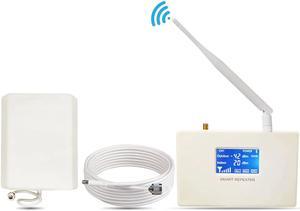 Signal Amplifier 5G For AT&T 850Mhz B5 3G 4G Signal Booster For U.S.Cellular Verizon With Smart LCD App Monitoring Coverage up to 6000 sqft.