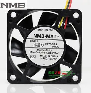 NMB 2406VL-04W-B29 6015 double ball bearing fan 60mm 6CM 12V 0.09A