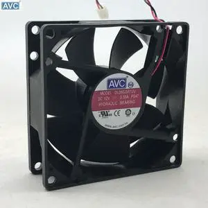 AVC 8025 80mm x 80mm x 25mm DL08025R12U Hydraulic Bearing Cooler Cooling Fan 12V 0.50A 2Wire 2Pin Connector AVC 8025 80mm x 80mm x 25mm DL08025R12U Hydraulic Bearing Cooler Cooling Fan 12V 0.50A 2Wire 2Pin Connector