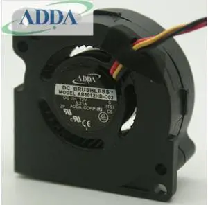 ADDA AB5012HB-C03 Server Blower Fan DC 12V 0.21A 50x50x20mm 5cm 50mm 3Wire 3Pin turbo blower cooling fan