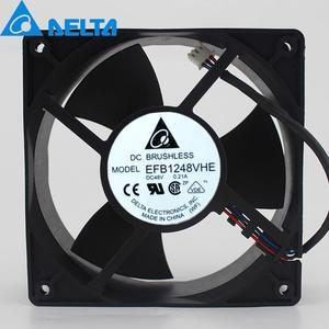 1pcs EFB1248VHE-ROO 12038 12CM 120*120*38mm 48V 0.21A3P axial cooling fan