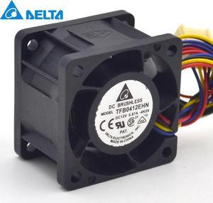 TFB0412EHN 4028 0.87A ultra violent double ball bearing fan 4 cables used to the server