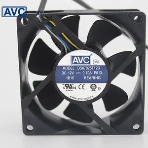 1pcs DS07025T12U 70mm 7025 DC 12V 0.7A 4 -pin PWM cpu pc case cooling fan