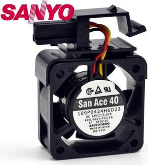 109P0424H6D23 with frame 24V 0.07A 4020 4cm fan  40*40*20mm