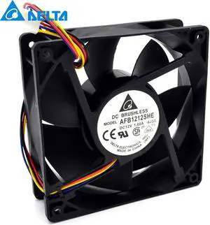 AFB1212SHE 12038 12cm 1.6A 12v 4wire PWM 40cm long line of fan  Delta 120*120*38mm