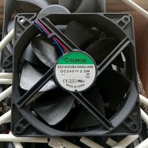 1pcs EEC0252B3-D00U-A99 24V 2.0W frequency server inverter axial cooling fan 12025 12cm