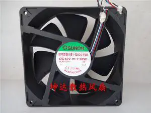 SUNON  EFE0381B1-Q020-F9B 12V 14CM 7.92W cooling fan 140 * 140 * 38mm