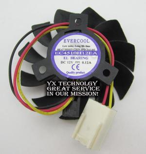 video card fan EC4510H12EA DC12V 0.12A Graphics card cooling fan Blade diameter of 40mm 20mm pitch