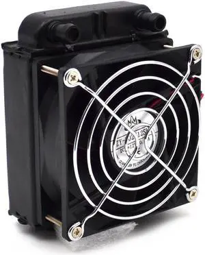 1pcs 80mm aluminium radiator fan included water cooling