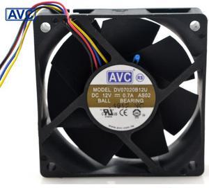 AVC DV07020B12U 7020 70mm 7cm DC 12V 0.7A dual ball bearing fan server inverter cooling fan