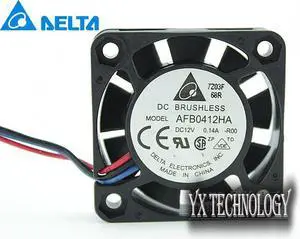 10pcs    Delta The  12V 0.14A 4010 AFB0412HA 4CM dual ball bearing fan