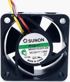 1pcs MB40201VX-D070-G99 Maglev Mute Fan 12V 1.38W 4020 4cm 40*40*20mm Speed Tach cooling Fan