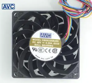 AVC  and  DB09225B48S 48V 0.29A 4 wire thermostat comes with a temperature sensor ball fan 92 * 92 * 25mm