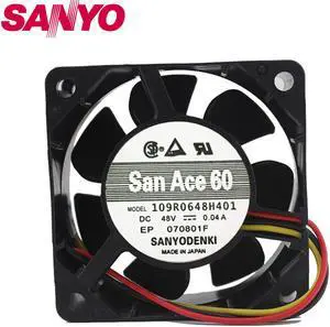 0.04A 6025 48V 6CM converter case fan 109R0648H401 cooling fan