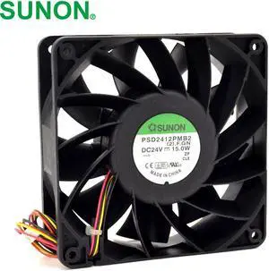 1pcs PSD2412PMB2 12038 24V 15W winds of dual ball bearing cooling fan 120*120*38mm 1pcs PSD2412PMB2 12038 24V 15W winds of dual ball bearing cooling fan 120*120*38mm