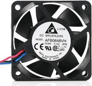 1pcs AFB0648VH 48V 0.14A 3-wire case axial cooling fan 6025 60* 60*25MM 1pcs AFB0648VH 48V 0.14A 3-wire case axial cooling fan 6025 60* 60*25MM