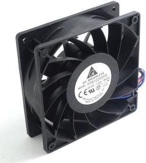 10pcs/lot 12038 FFB1224SHE 24 v 1.20 big air volume converter cooling fan  120*120*38mm