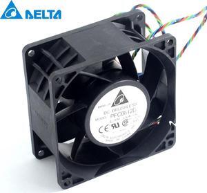 and  PFC0812DE 8038 12V 3.30A 4 wire pairs bearing cooling fan violence  Delta 80*80*38mm