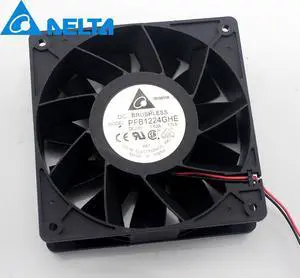2pcs PFB1224GHE 12038 12CM 120*120*38mm 24V 1.62A 4800PRM 217.79CFM frequency converter fan