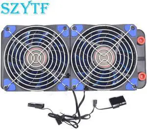 Genuine water discharge, water cooler, dual exhaust with drainage water-cooled exhaust fan radiator computer