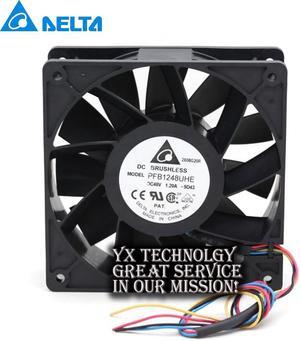 Delta  PFB1248UHE 120*120*38mm 12038 48V 1.20A four winds of wire PWM fan