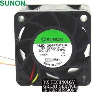 SUNON   4028 PDM1204PQBX-A double ball fan 12v 8w server 40*40*28mm