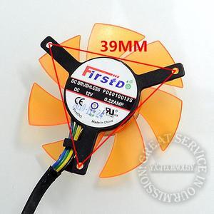 video card fan Graphics card fan 45mm diameter blades 39mm pitch 4P 12V 0.22AMP FD5010U12S