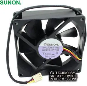 SUNON  9225 KD1209PTB2 DC12V 1.7W three wire speed fan 9CM 92 * 92 * 25MM