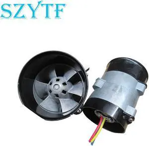 second-hand:12V 16.5A 10CM super violent metal fan car modified high-power electric turbocharger (thick line)